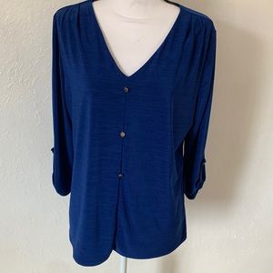 Diana Belle blue womens blouse